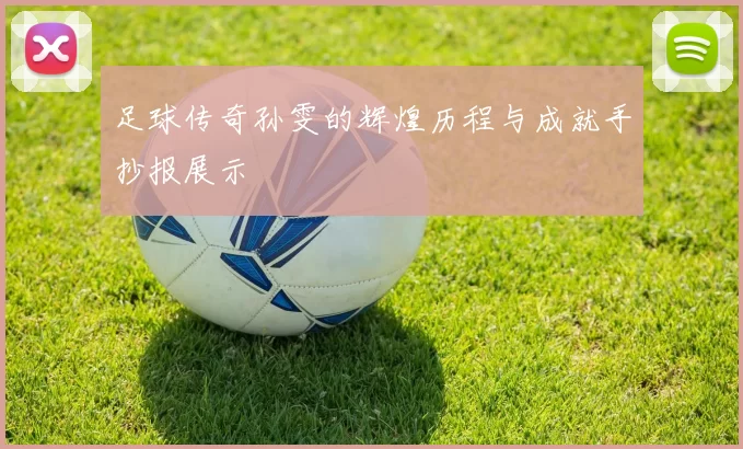 足球传奇孙雯的辉煌历程与成就手抄报展示